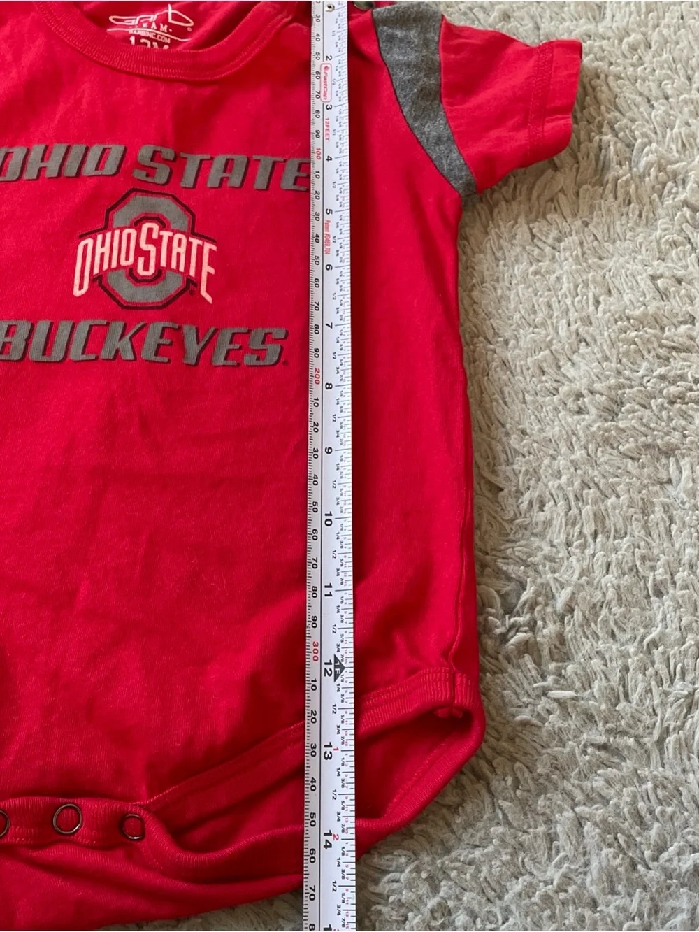 Ohio State Buckeyes 6- 12 Months One Piece Bodysuit